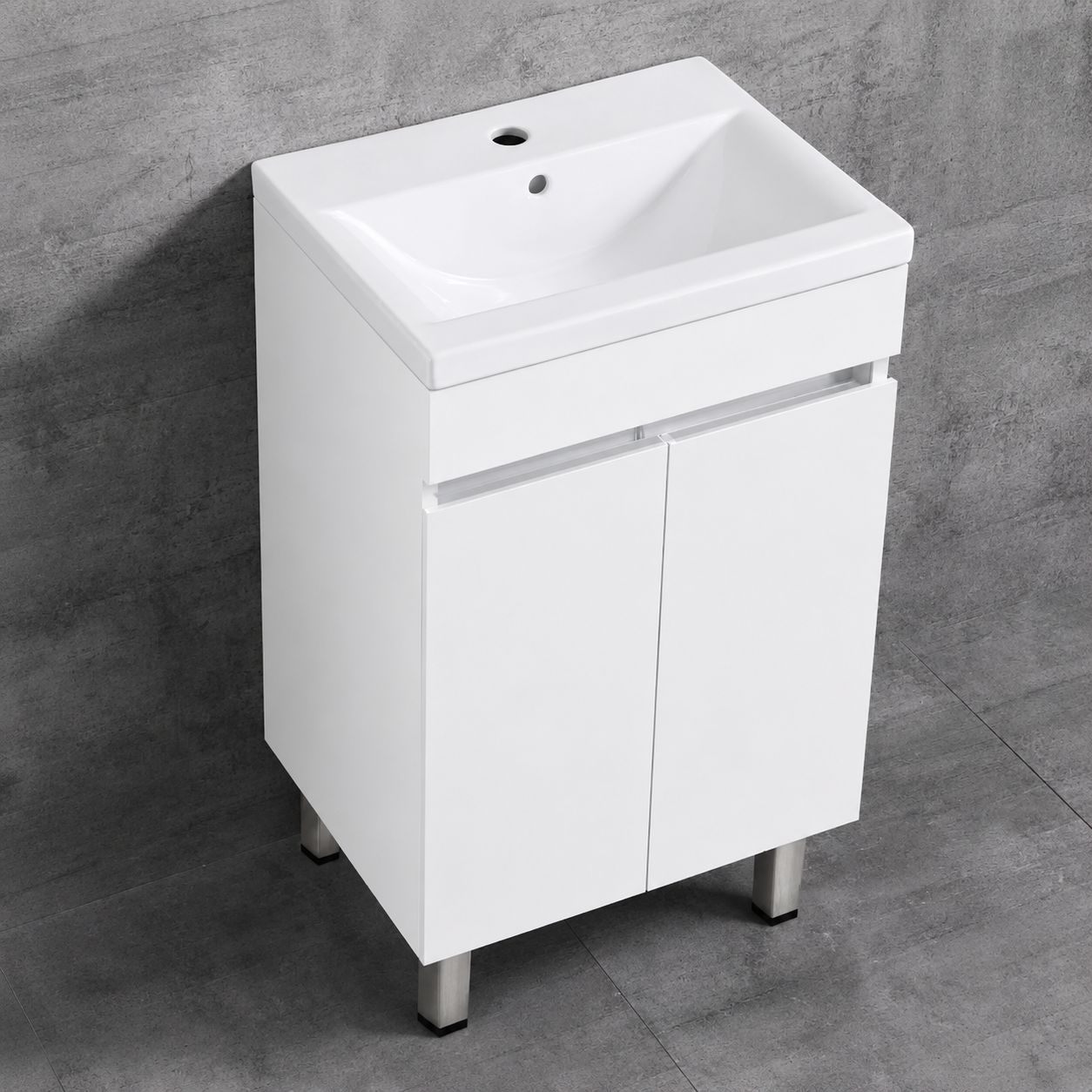 DES VANITY STELLA 600 FLOOR WHITE