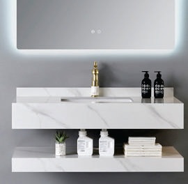 BELLA VANITY BENTLEY WHITE 800x500x150