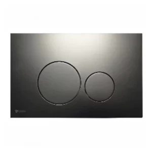 COBRA CISTERN WALL PLATE RND MATT BLK