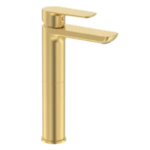 COBRA SEINE BR GOLD BASIN MIXER HIGH RISE