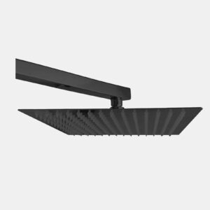 BLU LUVIA SHOWER HEAD+ARM 10" BLACK