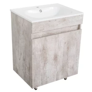 DES VANITY PERLA 500 FLOOR STANDING CONCRETE GREY