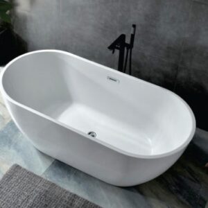 BATH TUB FREE STAND OVAL WHITE