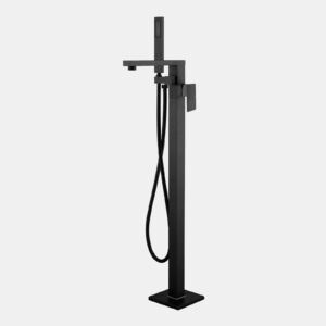 BLU BATH MIXER FREE STANDING SQ BLK - FS02BK