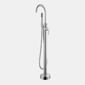 BLU BATH MIXER FREE STANDING ROUND SILVER - FS01