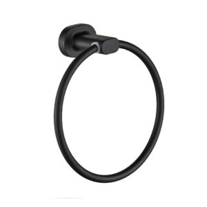 CASTAWAY ONYX BLACK TOWEL RING